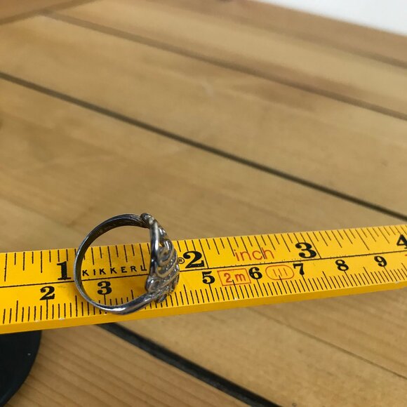 Celtic Infinity Knot Ring Open Weave Design Vintage 90s 875 Silver PAJ Size 5 - Picture 9 of 9